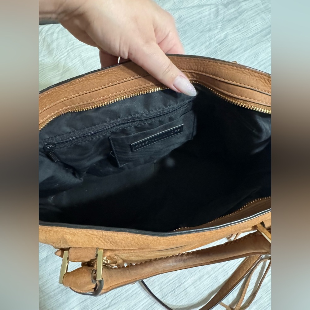Rebecca Minkoff Brown Suede Leather Crossbody BoHo Bag - Picture 6 of 8